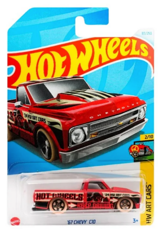 Hot Wheels '67 CHEVY C10 RED