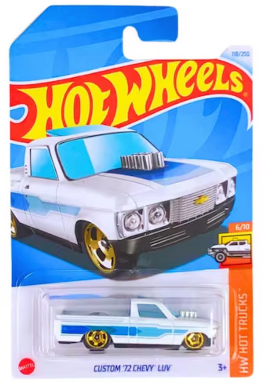 Hot Wheels CUSTOM 72 CHEVY LUV Ute White