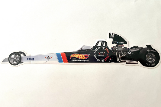 LIMITED EDITION - Dragster sticker decal - Race on the strip, Safe on the street