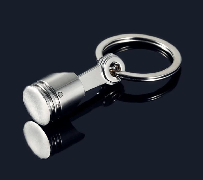 Metal Piston Key Ring